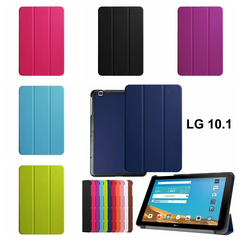 Роскошный смарт чехол для LG Gpad 2 V940 10 1 &quotдержатель в три сложения из