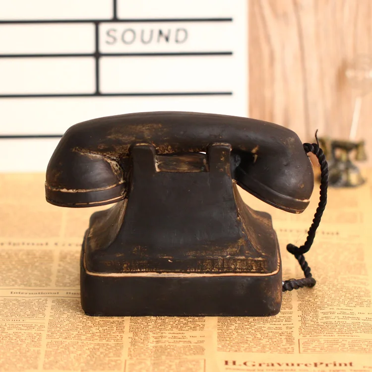 NEW American Nostalgia Style Retro Telephones Home Decor Crafts Receiver Telephone Mode Vintage Bar Decorative ornaments | Дом и сад