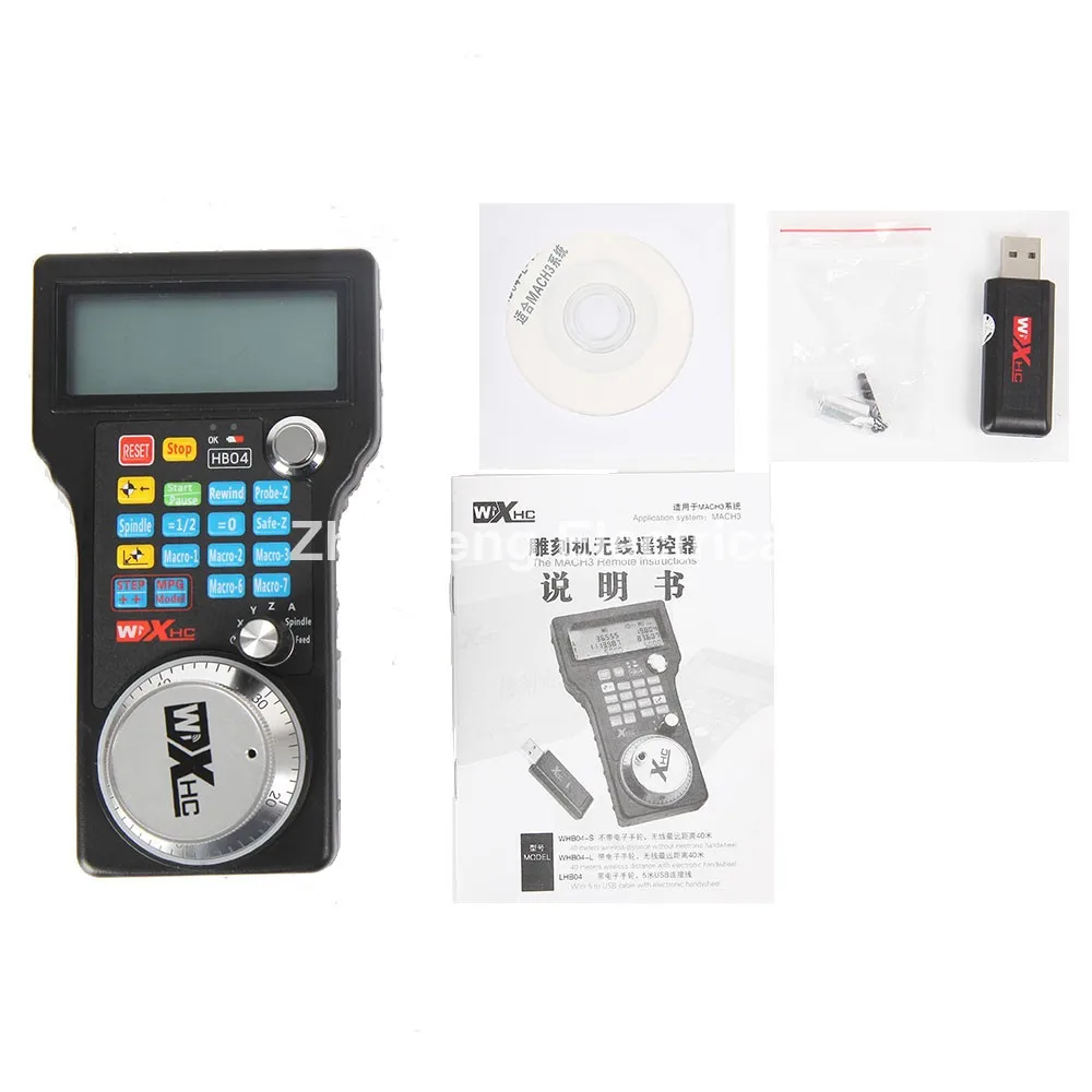 Mach3 MPG беспроводной электронный маховик кабель с разъемом usb типа подвеска cnc WHB04