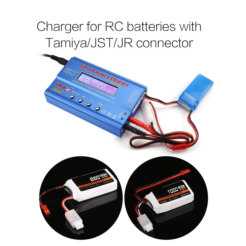 Оригинальный iMAX B6 80W 6A Lipo NiMh Li Ion Ni Cd RC зарядное устройство 10W 2A Dis с 15V/6A AC/DC адаптер