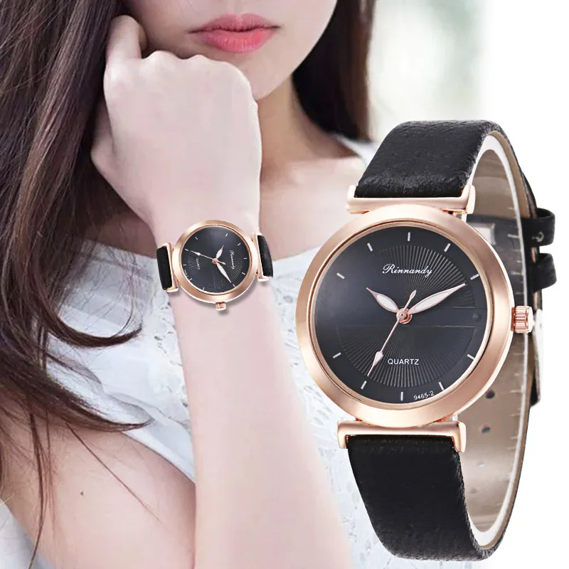 WJ 8548 Relogio Feminino 2018 модные часы женские повседневные кварцевые Кожаный ремешок