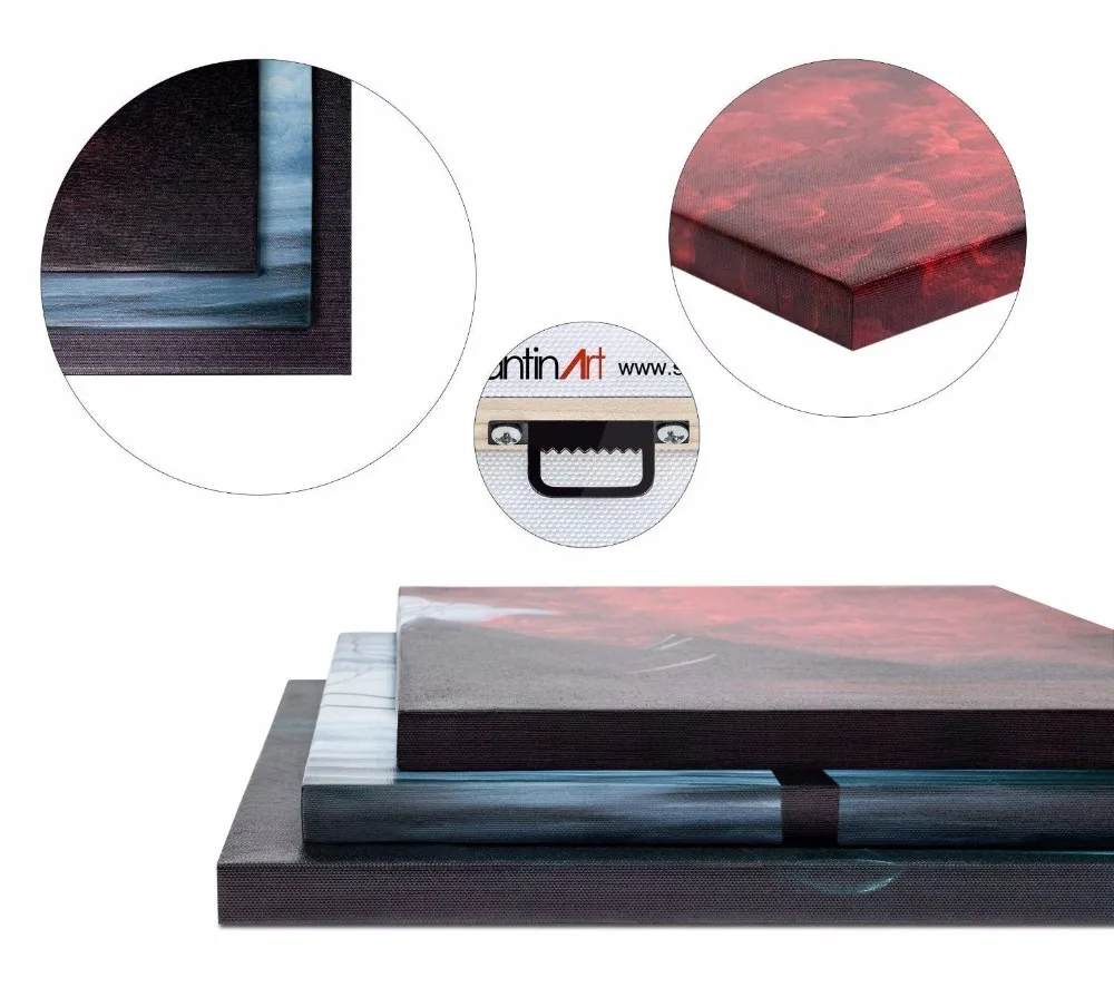 

Wall Art Pictures Frame Home Decor Living Room Poster 4 Pieces Cactus Sunset Desert Painting Canvas Painting HD Printed