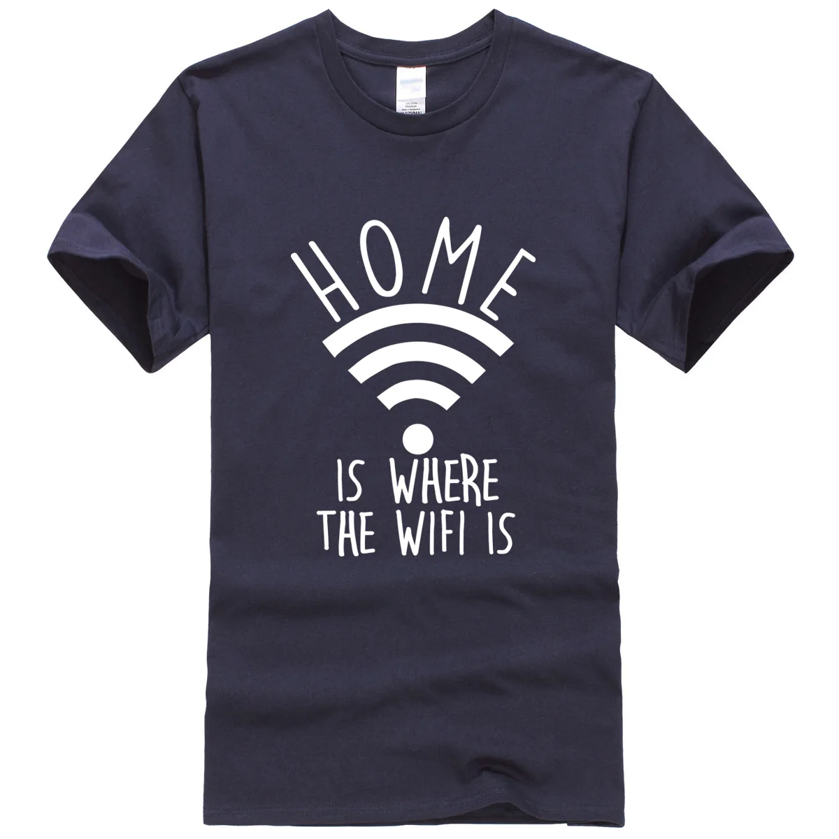 Мужские футболки с надписью Home Is The Wifi 2019 летняя повседневная футболка в стиле