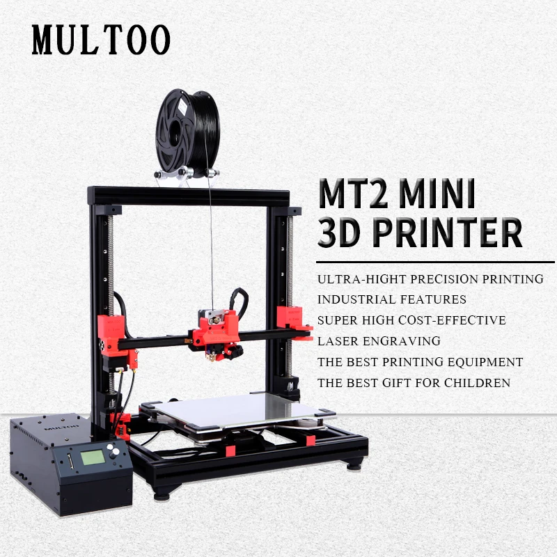 Лидер продаж multoo Профессиональный 3D-принтеры FDM линейной направляющей ШВП два