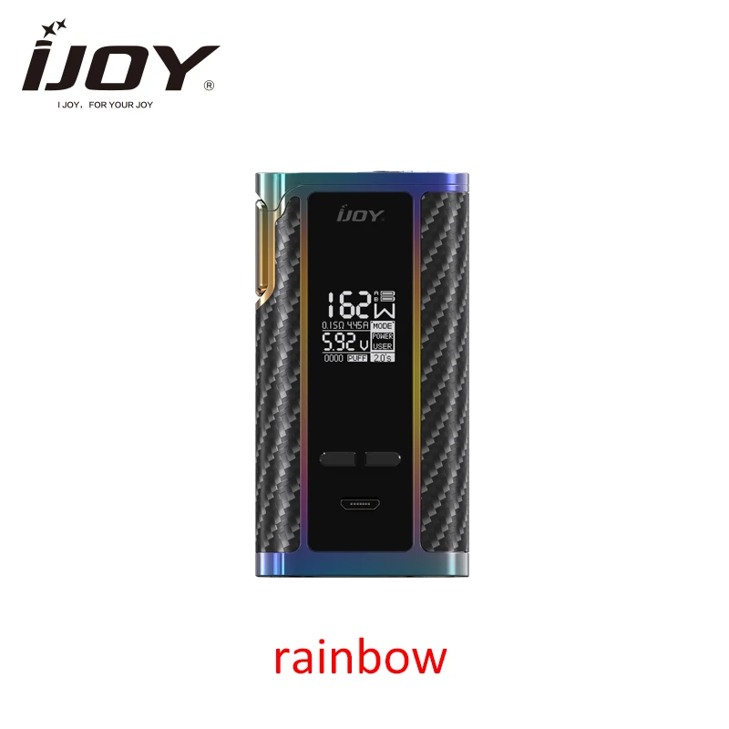 Оригинальный IJOY капитан 1865 коробка мод 162 Вт выход 0 96 дюймов OLED и огромный дисплей