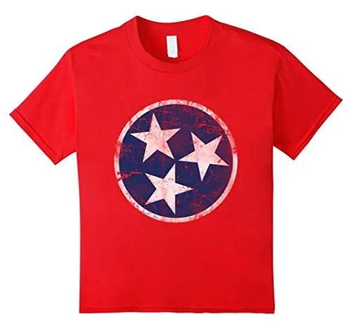 Винтаж Гранж флаг Теннесси летняя футболка человек Футболки Новый|flag man|t-shirt