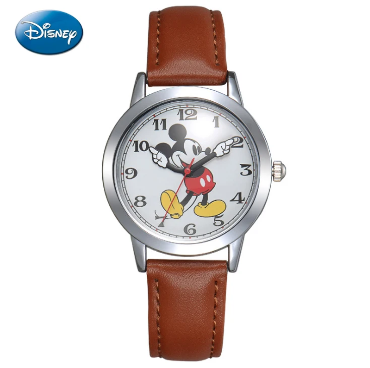 Часы Disney женские наручные с Микки Маусом модные брендовые повседневные