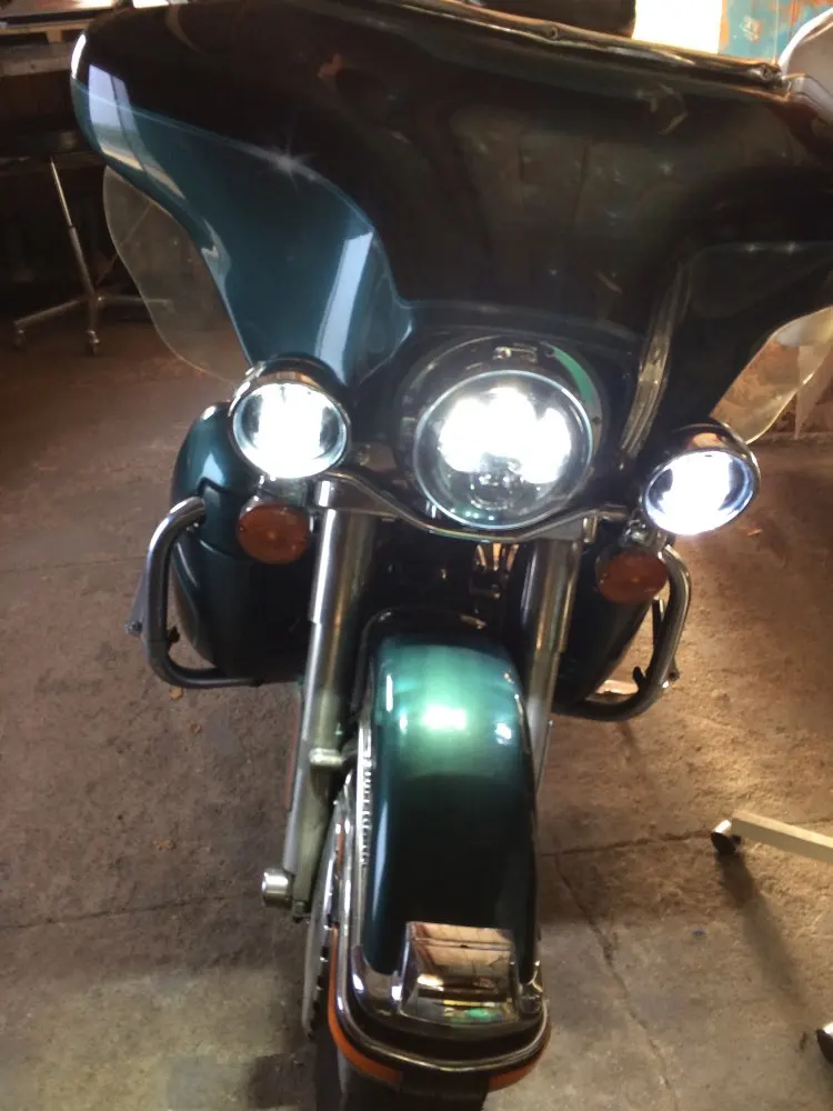Новинка 2019 7 дюймов для Harley Moto светодиодный головной светильник + 2x4 1/2 дюйма