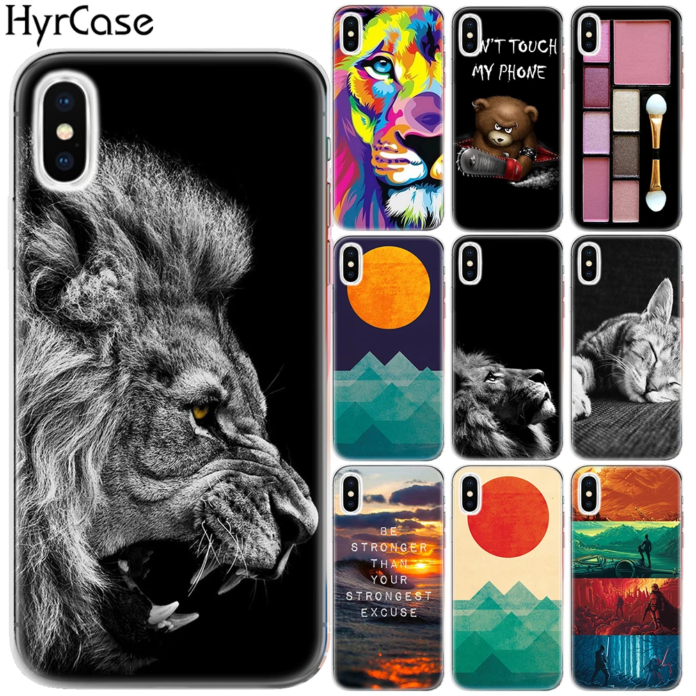 ocean sea wave animal lion dont touch my phone soft tpu case for coque iphone 5 5s se 6 6s 7 8 plus x xs max xr silicone cover free global shipping