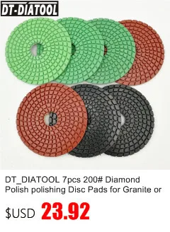 DT_DIATOOL 8 шт. 200# Diamond польский полировки дисков колодки для Гранит или Мрамор бетона или камень гибкие мокрой высокое качество