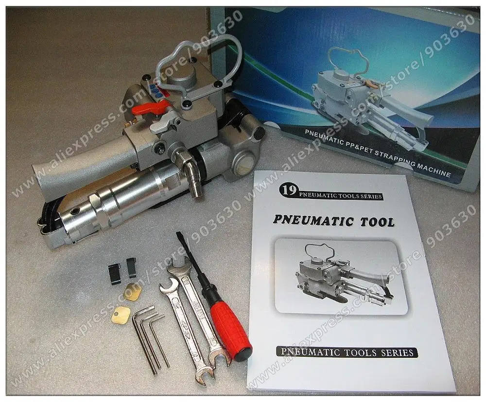 Пневматический инструмент для обвязки домашних животных и пластмассы намотки