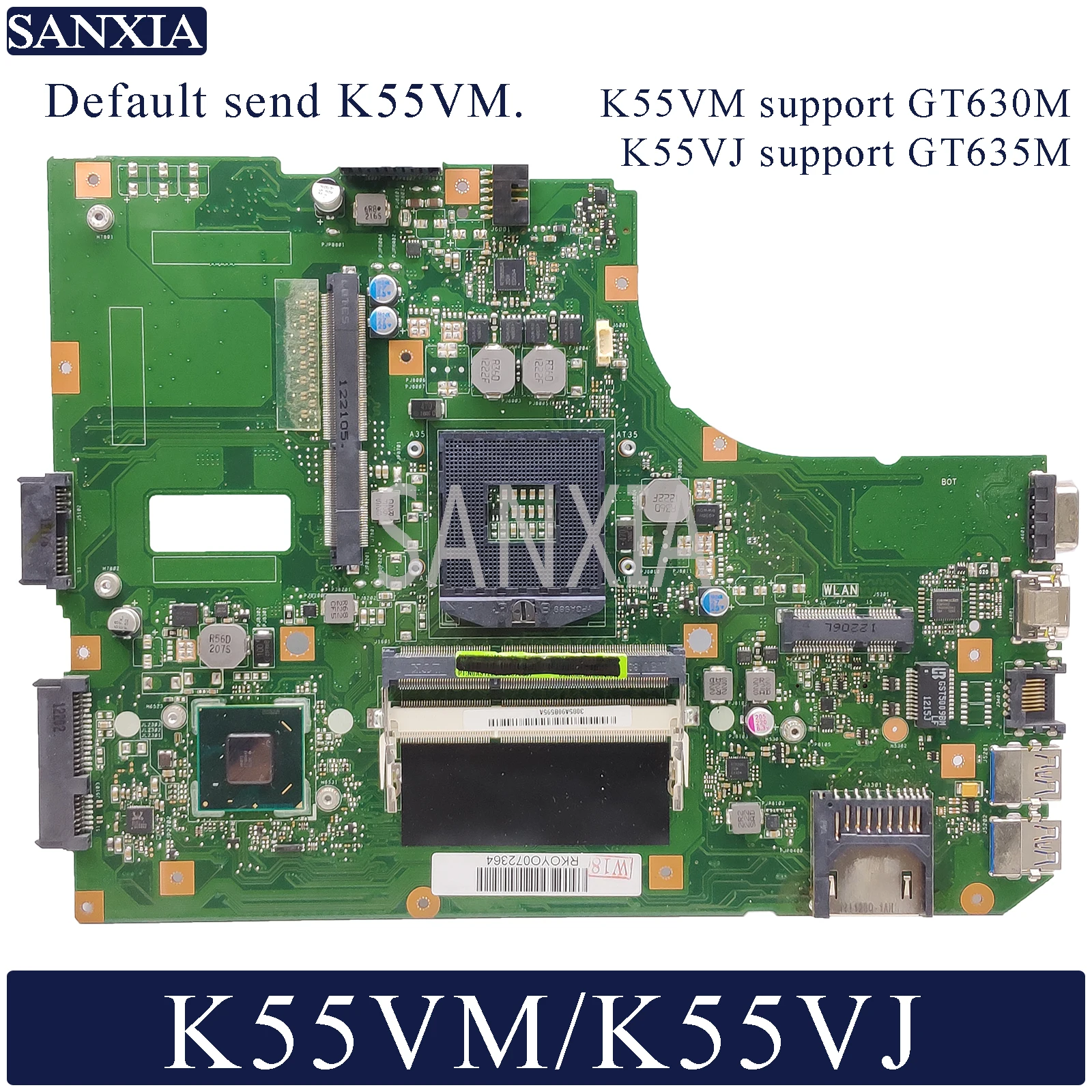 Материнская плата KEFU K55VM для ноутбука ASUS K55VJ A55V оригинальная материнская