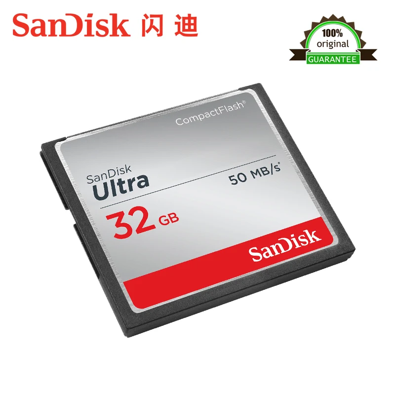 Оригинальный Sandisk Ultra CompactFlash памяти CF карта SD до 50 МБ/с. узнать Скорость для