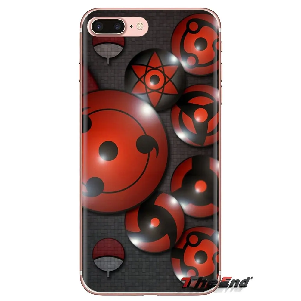 Soft Transparent Cases Covers Naruto Mangekyou sharingan For iPod Touch Apple iPhone 4 4S 5 5S SE 5C 6 6S 7 8 X XR XS Plus MAX |