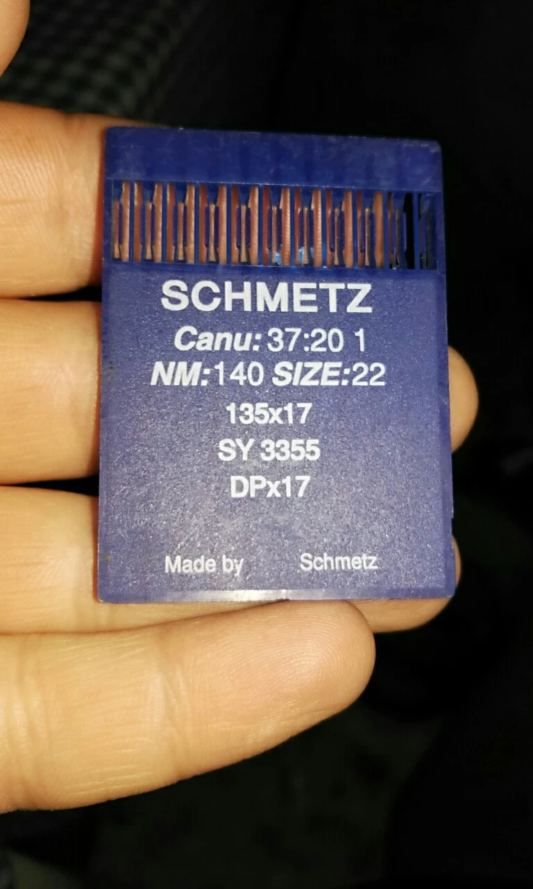 Швейные иглы SCHMETZ, DPx17, SY 3355135x17, 20 игл(2 упаковки)/Лот, для промышленных швейных машин Bartack, отличное качество