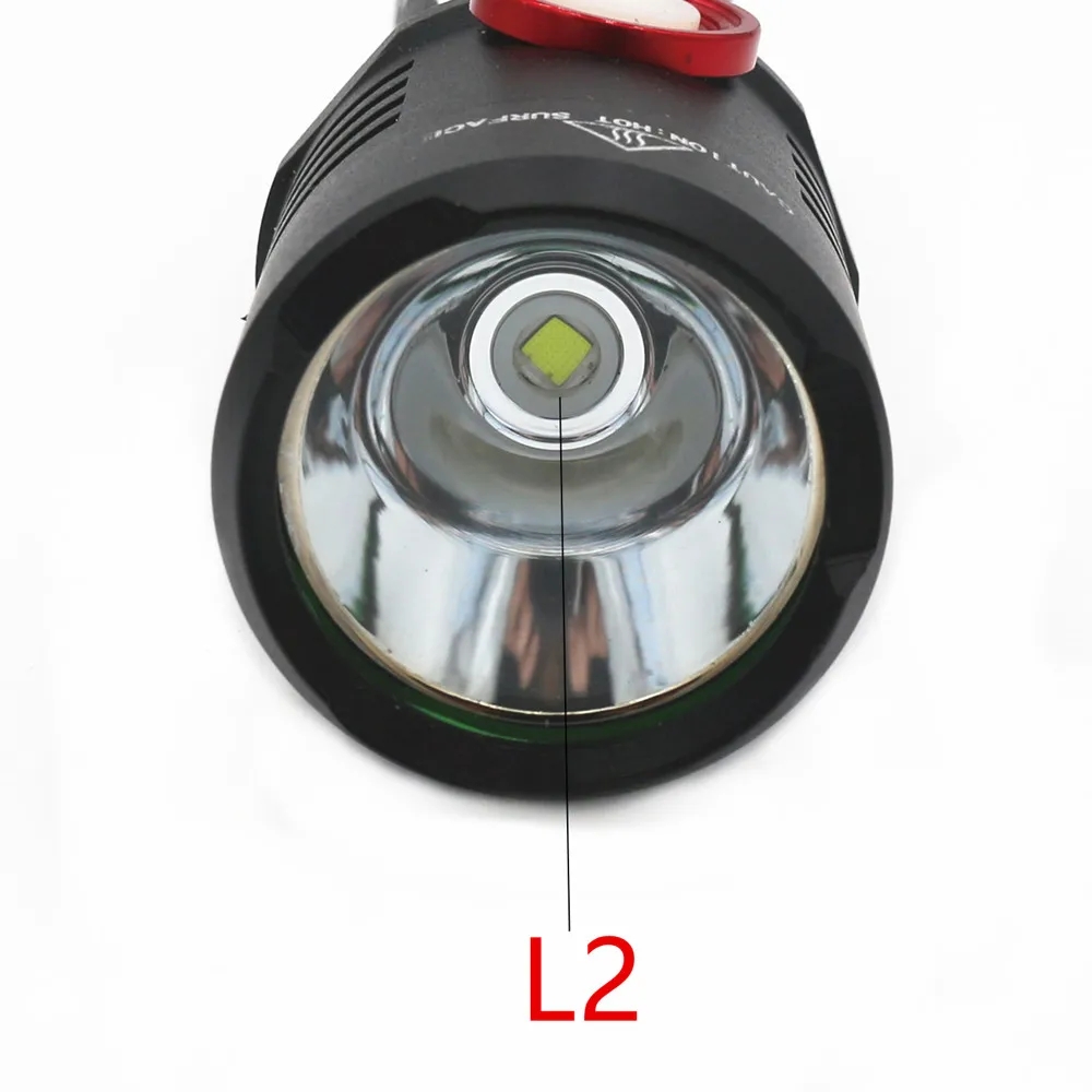 5000LM XM-L2 светодиодный фонарик 2-режим USB Перезаряжаемые Torch light велосипед лампы