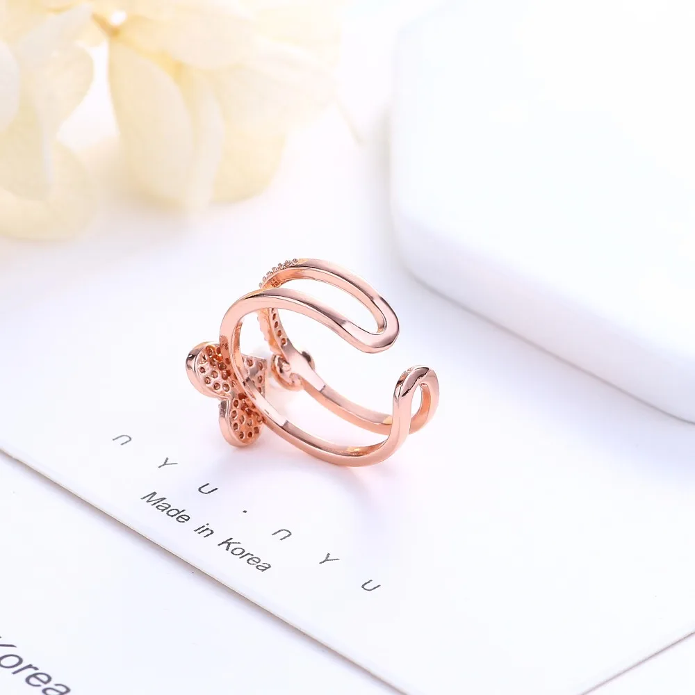 Bague Ringen,, модные 925 пробы серебряные кольца, двухслойные циркониевые жемчужные кольца для любви, обручальные ювелирные изделия для женщин