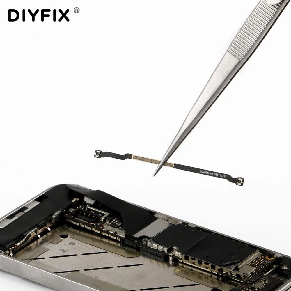 

DIYFIX Precision Anti Static Tweezers with Adjustable Slide Lock Clips For Jewelry Electronic Component Holding Repair Hand Tool
