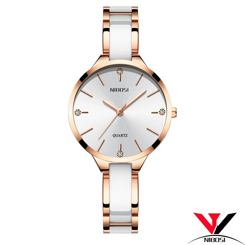 Часы NIBOSI женские часы креативные керамические браслет Relogio Feminino Montre Femme|Женские