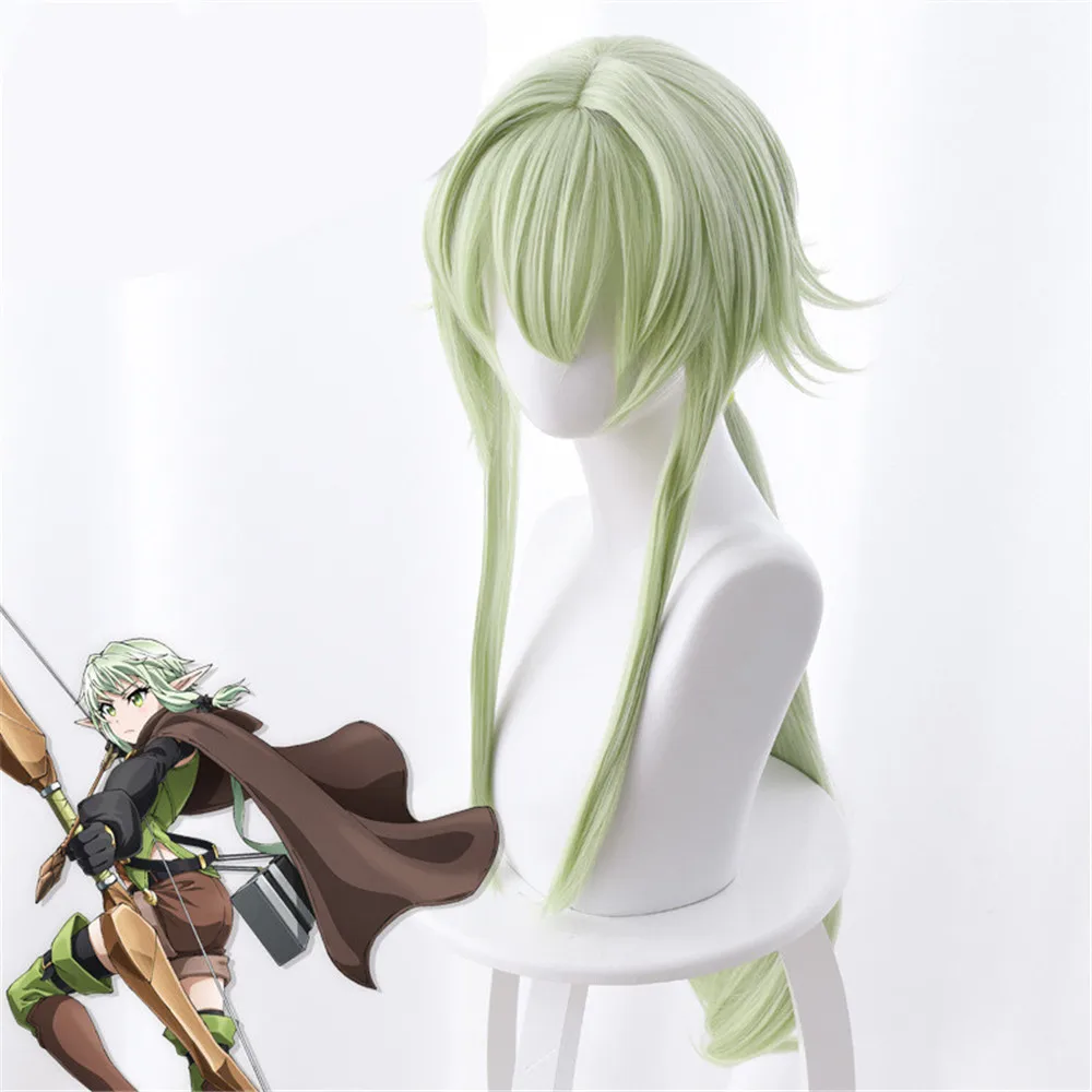 Goblin Slayer Yousei Yunde косплей парик 80 см зеленые термостойкие синтетические волосы Perucas