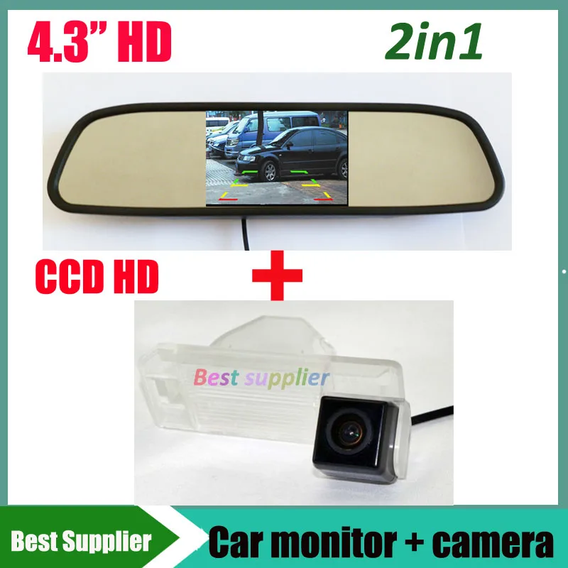 4 3 дюймовый автомобильный зеркальный монитор TFT LCD + HD CCD автомобильная