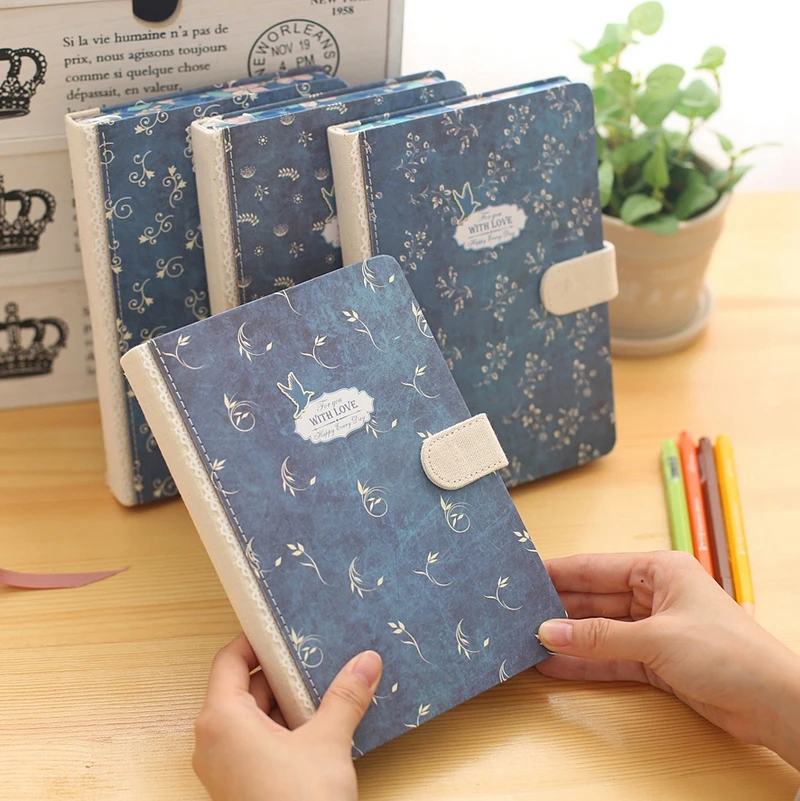 2017 канцелярия блокнот ежедневник старинные ноутбук небольшой свежий толщиной