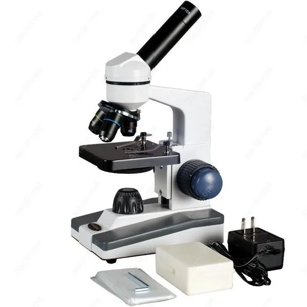 Биологический научный Студенческий микроскоп -- AmScope Supply 400X биологический +
