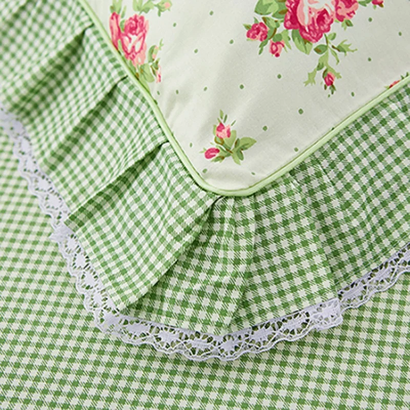 Комплект из 4 предметов в стиле принцессы чистого хлопка пододеяльник простыня