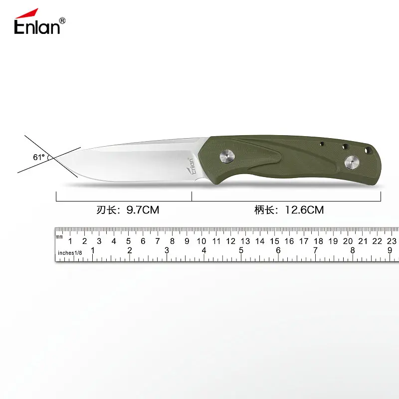 ENLAN 58Hrc охотничий нож, тактические походные ножи, боевой нож, ножи для выживания, Прямая поставка
