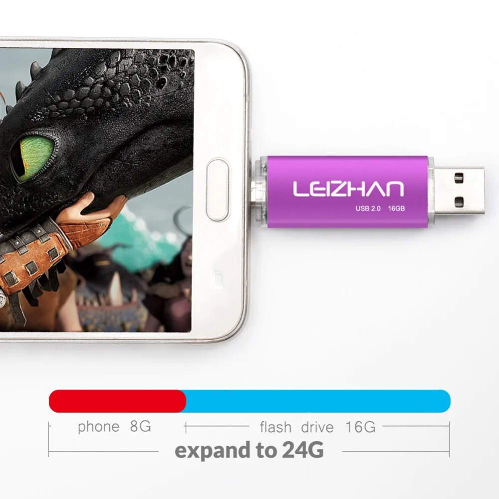 LEIZHAN 128 Гб OTG USB флэш накопитель микро фото для Samsung Galaxy S7 S6 S5 S4 Pendrive usb 64 Pen Drive 32 ГБ 16 8 4