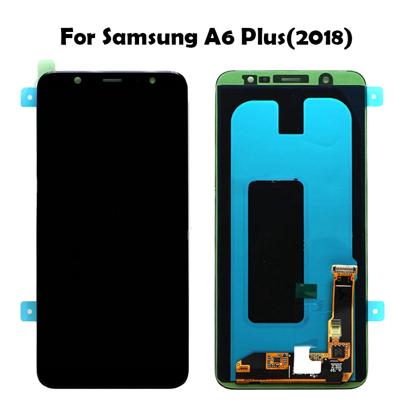 6 0 ''SUPER AMOLED LCD для SAMSUNG A6 Plus 2018 дисплей A605 кодирующий преобразователь сенсорного