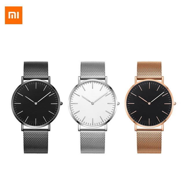Оригинальные ультра-тонкие кварцевые часы Xiaomi youpin TwentySeventeen повседневные Бизнес