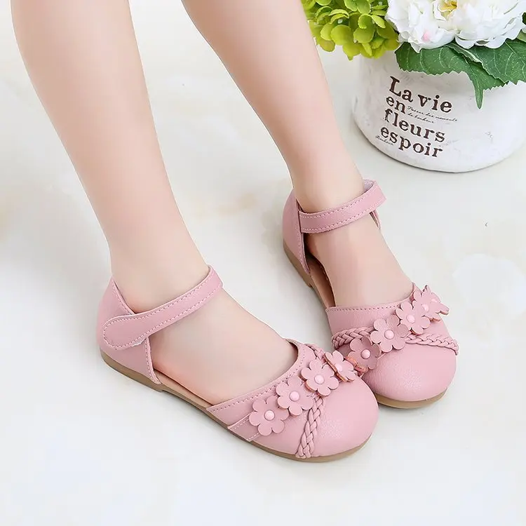 Children's Shoes New Sandals Super soft and comfortable Princess Shoes Girls Hollow flower Shoes Summer amorous feelings - Цвет: A3