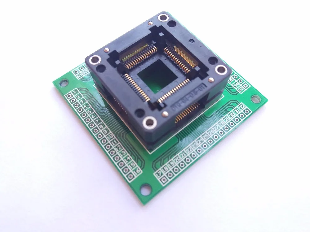 TQFP64 QFP64 LQFP64 до 64 разъем адаптера шаг 0,8 мм для ATmega64 ATmega128 ATmega128AU tl866cs tl866a AVR mcu