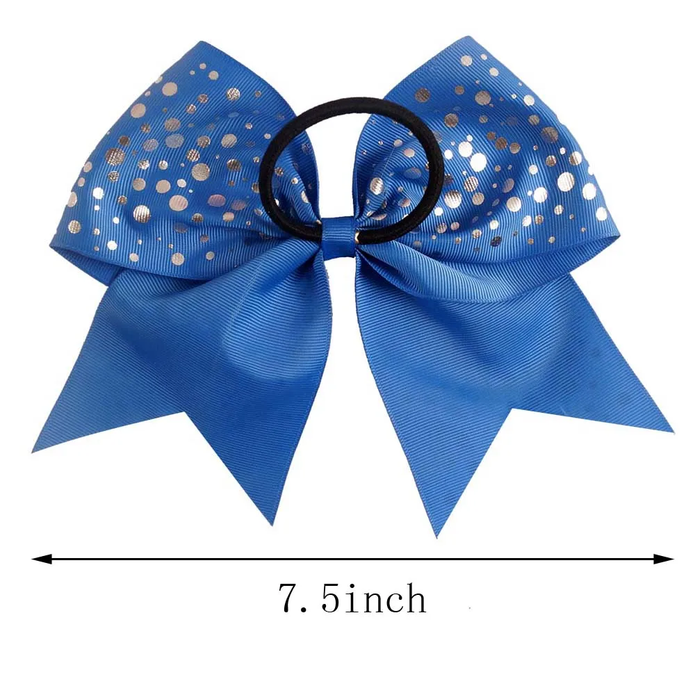 30 шт./лот 7 5 дюйма высококачественный бант ручной работы в крупные серебряные