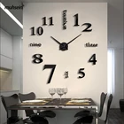 Muhsein 2021 настенные часы современный дизайн 3D, ручная работа, акриловые зеркальные наклейки на стену часы Mutement кварцевые Decorae часы для дома подарок