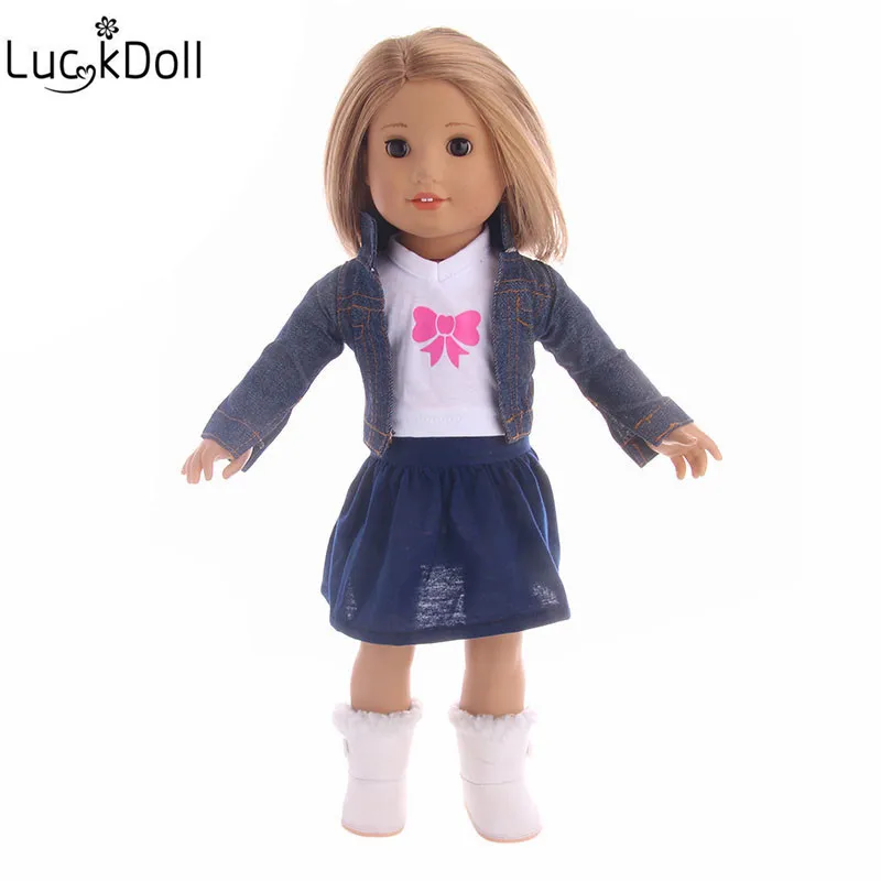 LUCKDOLL 6 стилей 3 комплекта различных подходит для 18 дюймовых американских кукол 43