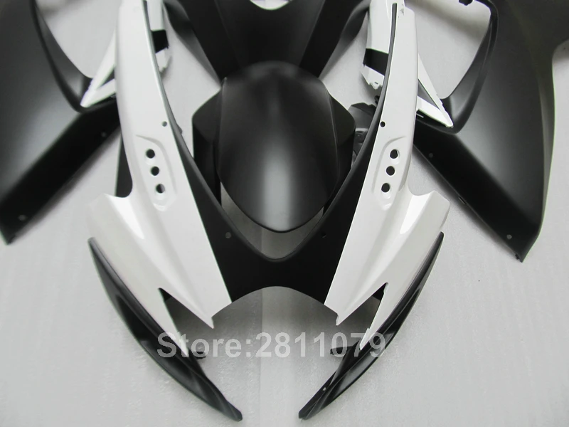 Инъекционная форма Детский комплект для Suzuki GSXR600 06 07 белый черный фар GSXR 750 2006 2007