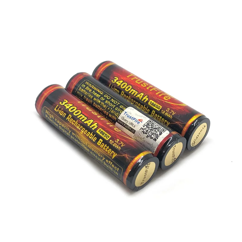 TrustFire 18650 3 7 V 3400mAh литиевая батарея перезаряжаемые PCB защитные батареи для