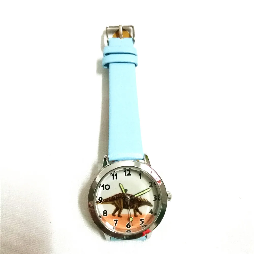 Часы с динозавром для студентов Детские повседневные кварцевые наручные часы