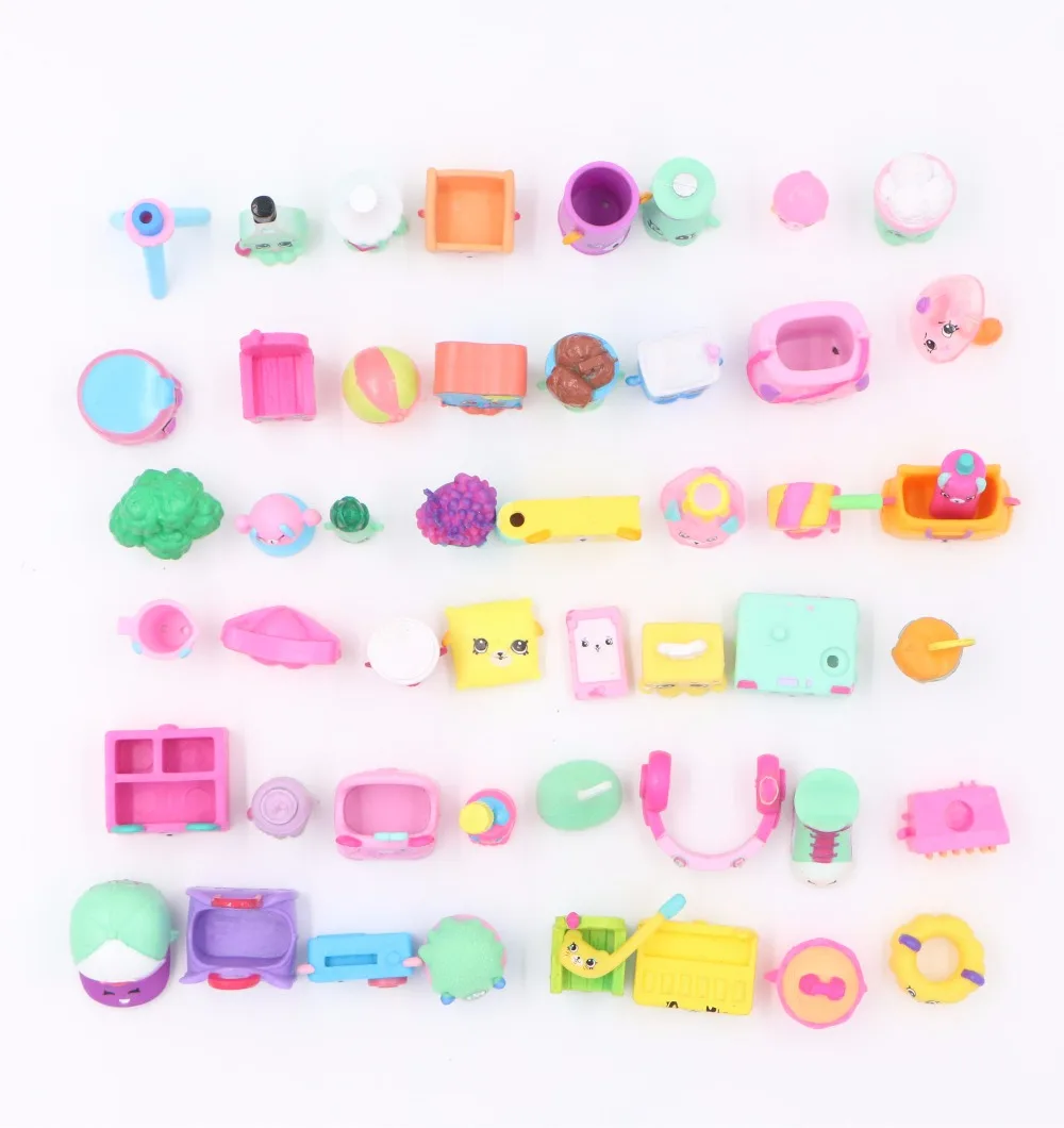 

30-50pcs/1lot children fruit cartoon brinquedo toys learning and educational action figure toy miniature christmas gift