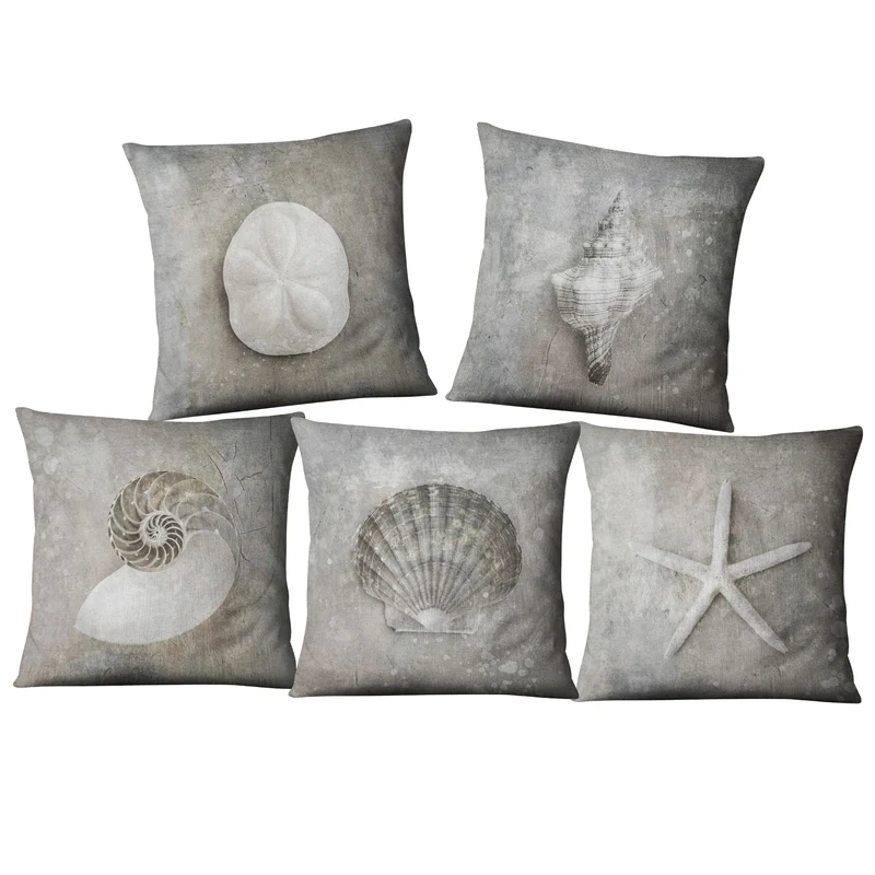 

Nautical Anchor Sailor Shell Starfish Cotton Pillow Cushion Sofa Piaochuang Pad Home Decoration Pillow Cover Cushion Cover