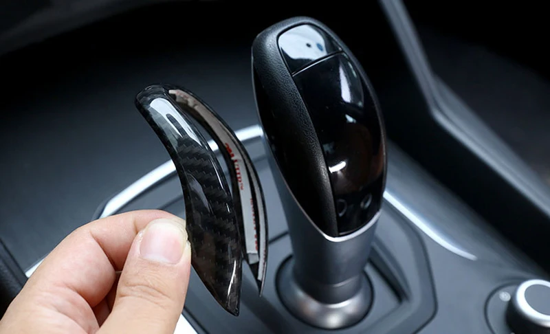 

For Alfa Romeo Giulia Stelvio 2017 2018 ABS Interior Gear Shift Knob Cover Decoration Trim 1pcs Car Styling Accessories!