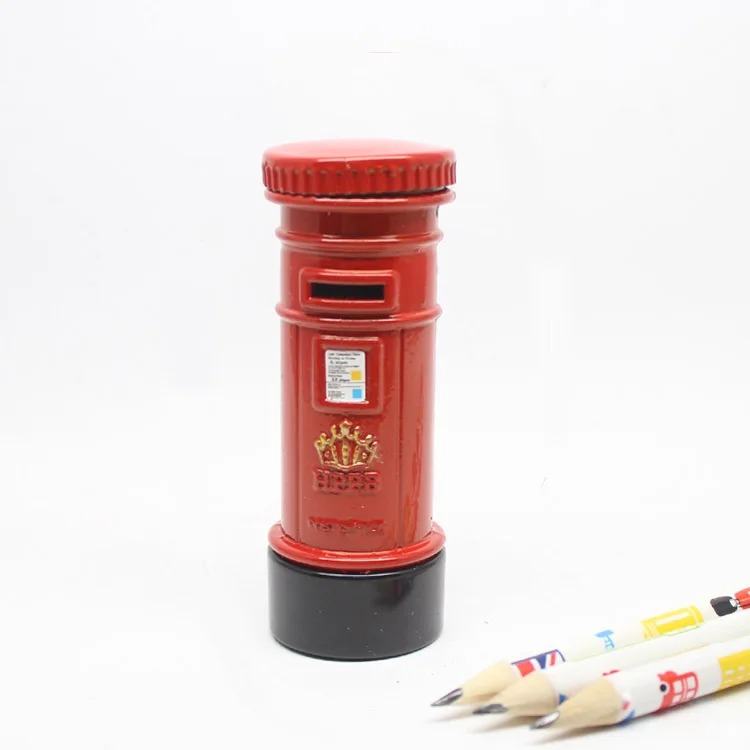 British Mailbox Model Pencil Sharpener, Metal Pencil Sharpener, Creative Cool Gift