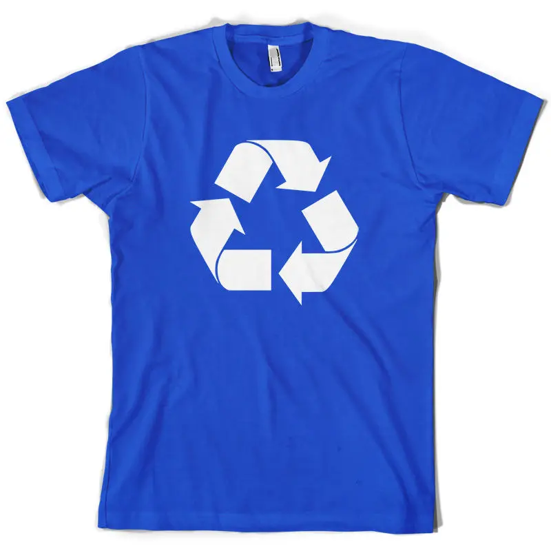 Recycling Symbol Мужская футболка 10 цветов Recycle Gift ClothingMen'S футболки в летнем стиле