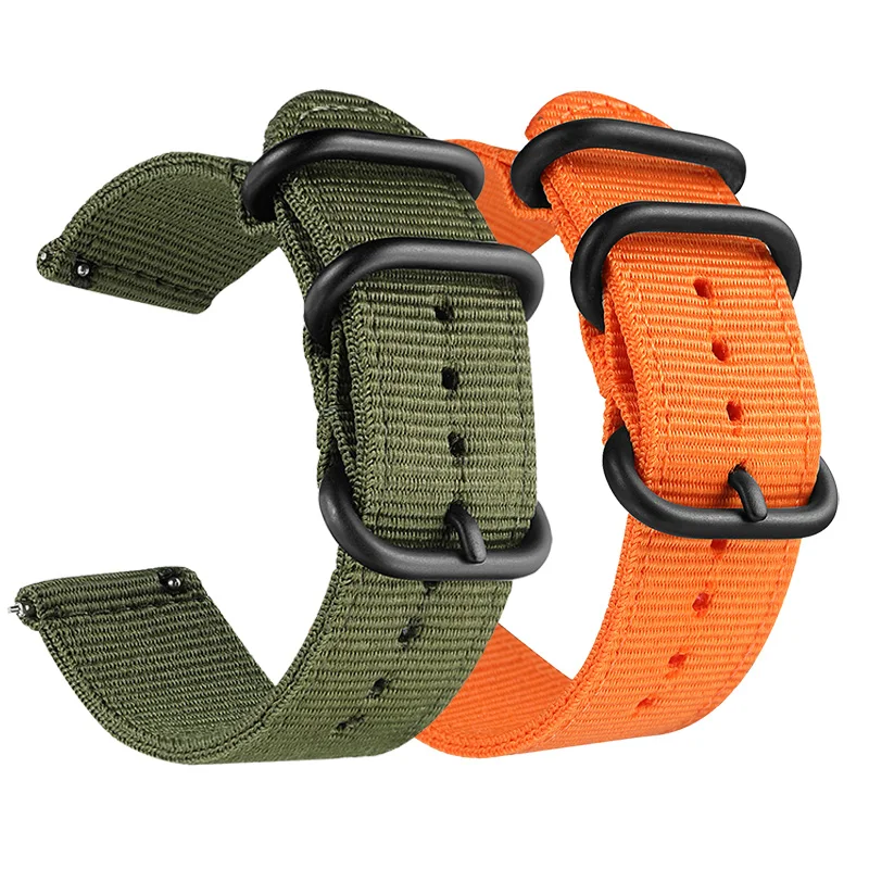 20 мм 22mm холст нейлоновый ремешок для часов Ремешок samsung Шестерни S3 S2 Galaxy Watch 42mm/46