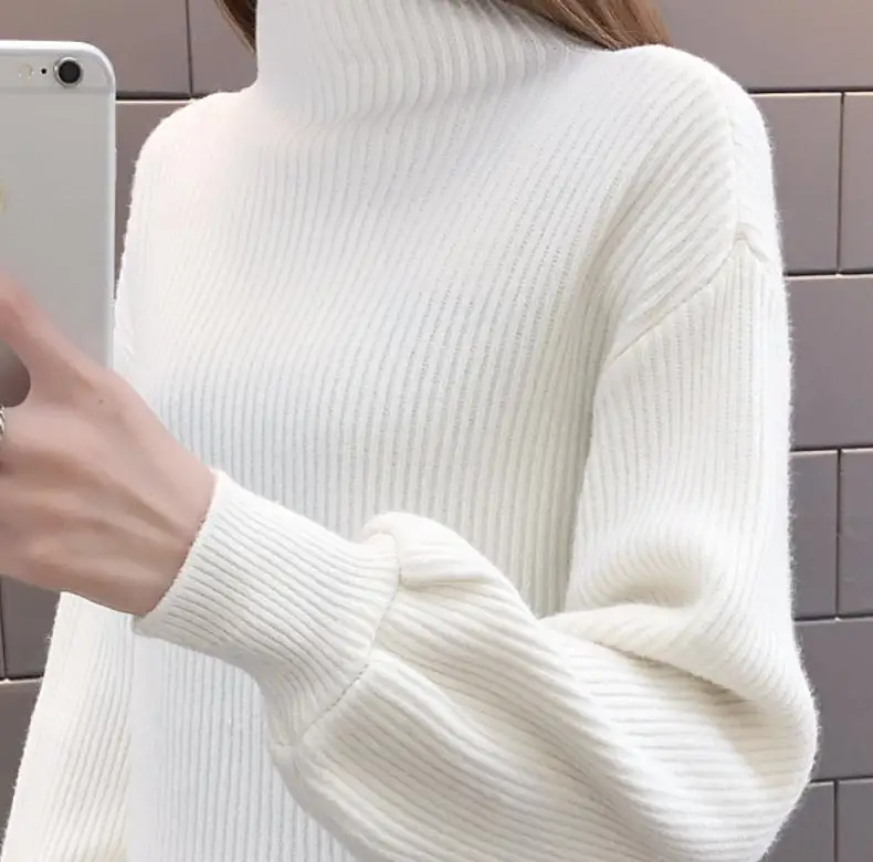 

2019 woman with New style fashion Long sleeve Set head Sweater
