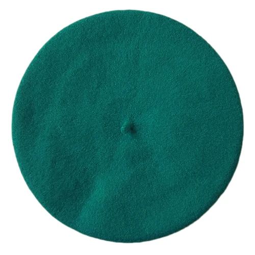 Однотонный женский берет для девочки французский художник теплая шерстяная