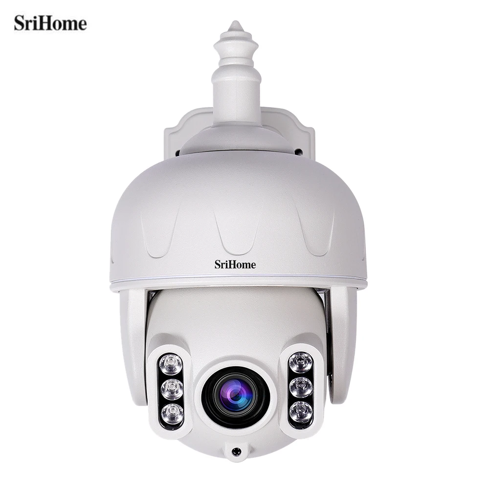 SriHome SH028 2MP PTZ ip камера купольная наружный монитор Водонепроницаемая 1080P ночная
