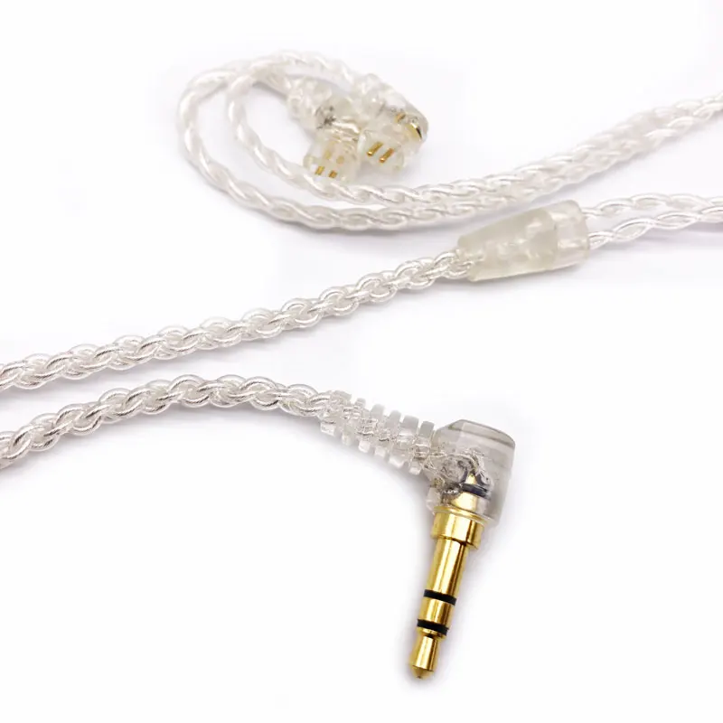 Новый 4 Жильный Кабель 0 78 мм 2 контактный для наушников UE QDC KZ ZSN ZS10 PRO с разъемом 3 5